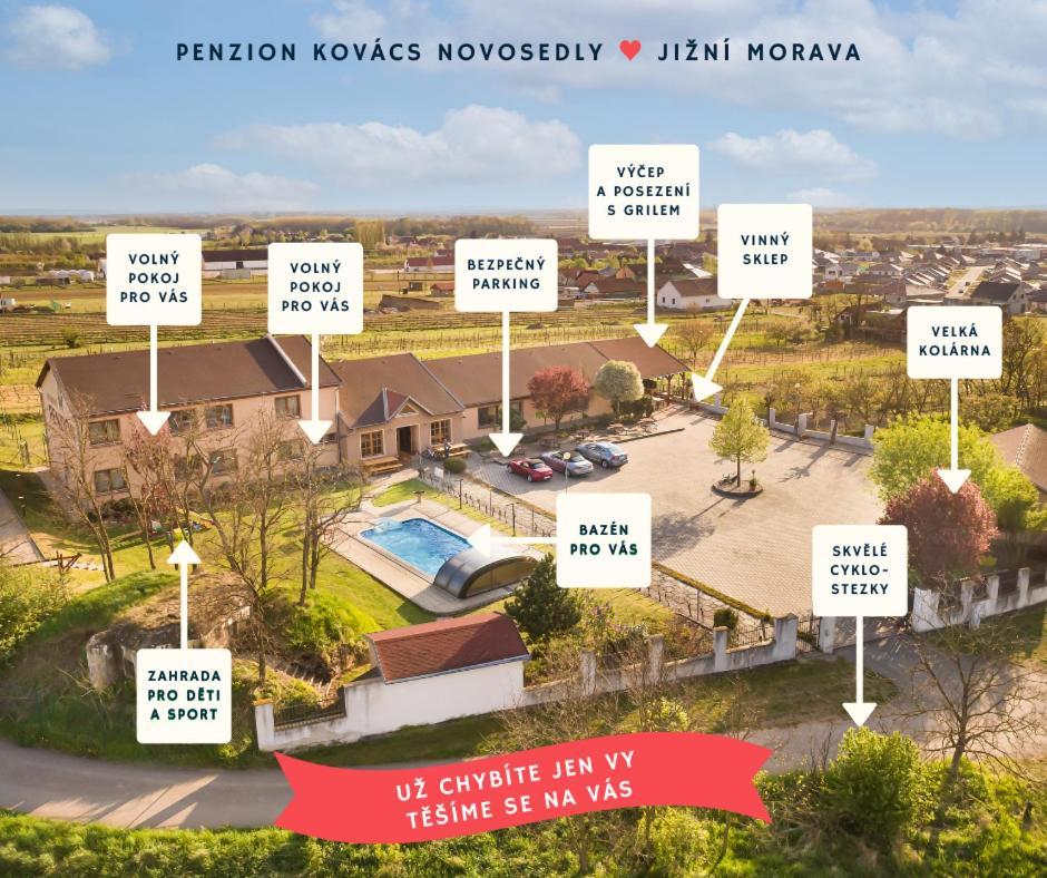 Penzion Kovács Novosedly  Esterno foto